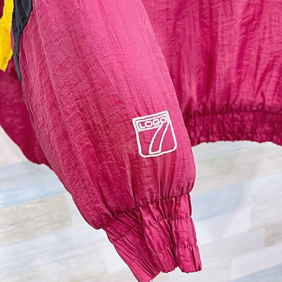 Washington Redskins Vintage Nylon Puffer Jacket Embroidered Logo 7 Mens Large - Picture 9 of 11